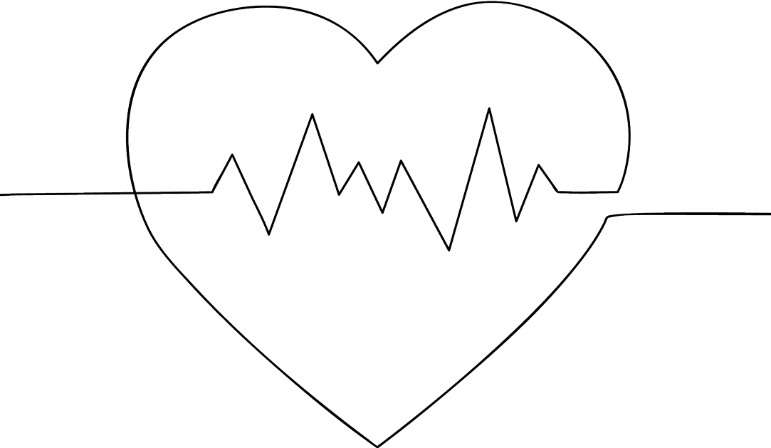 heart line drawing